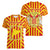 Catalonia Flag Women V-Neck T-Shirt Autonomous Community of Spain - Wonder Print Shop