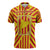 Catalonia Flag Zipper Polo Shirt Autonomous Community of Spain - Wonder Print Shop