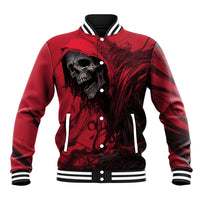 Skull Death Baseball Jacket Your Time - Wonder Print Shop