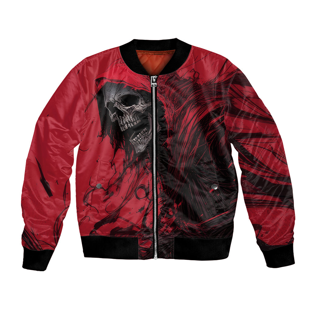 Skull Death Bomber Jacket Your Time - Wonder Print Shop