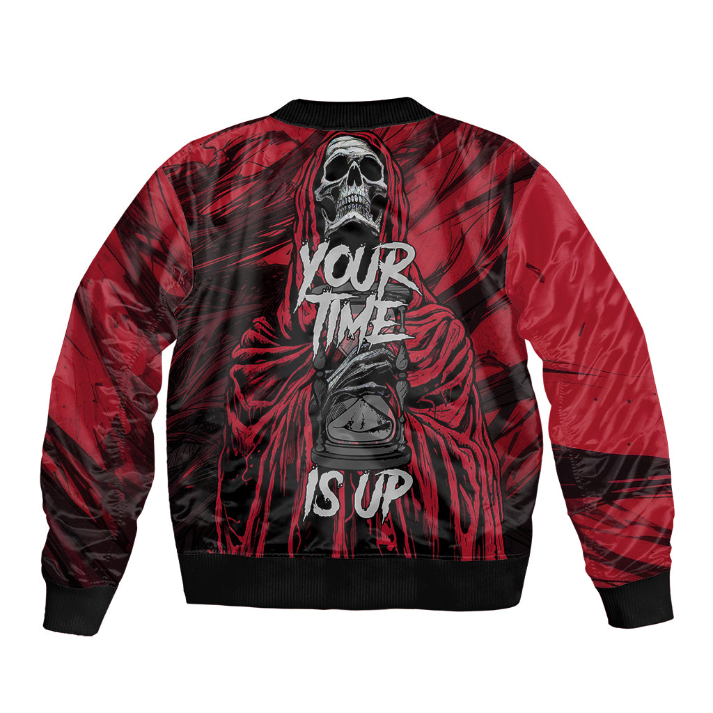 Skull Death Bomber Jacket Your Time - Wonder Print Shop