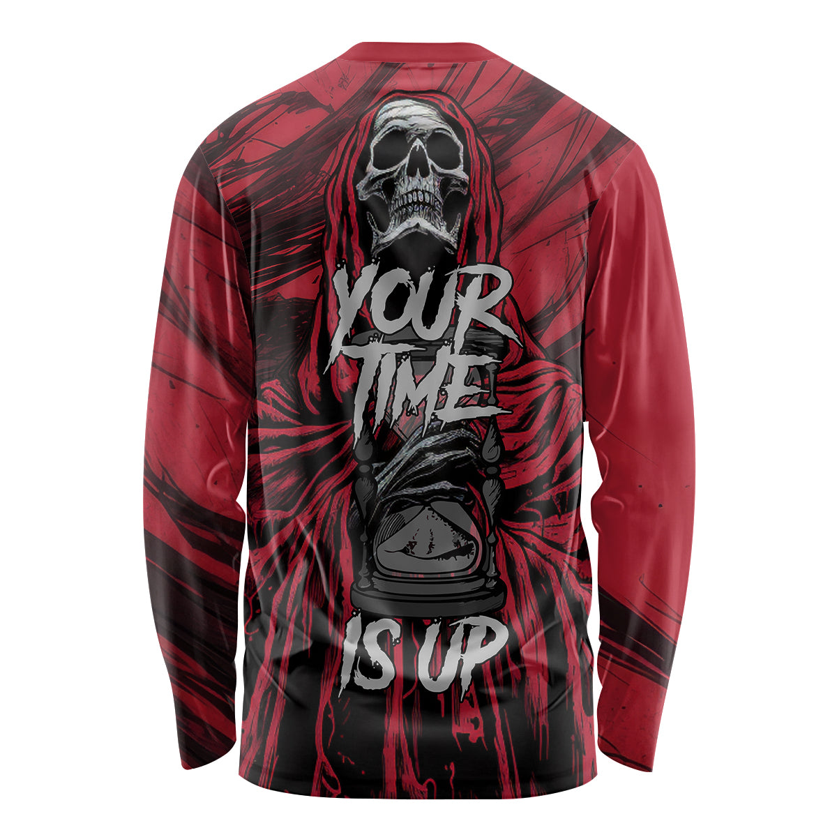 Skull Death Long Sleeve Shirt Your Time - Wonder Print Shop