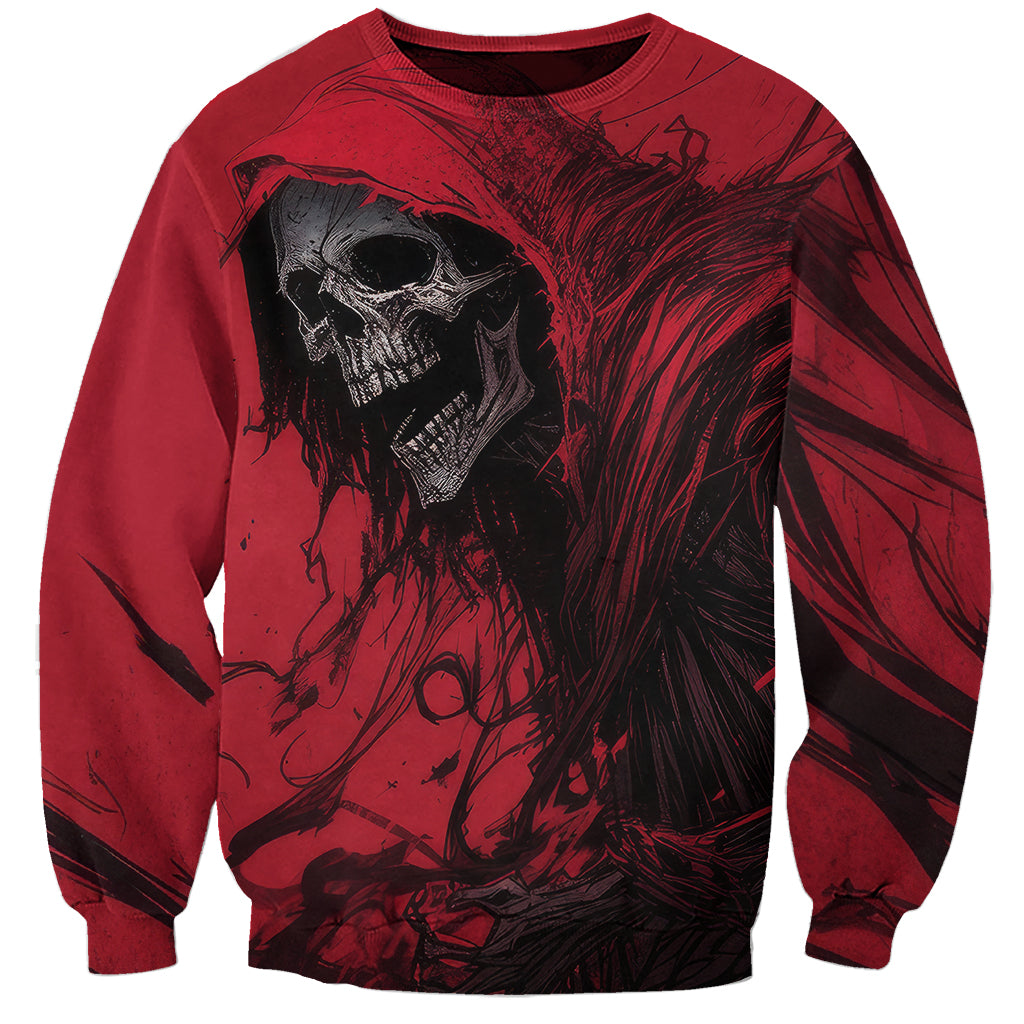 Skull Death Sweatshirt Your Time - Wonder Print Shop