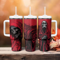 Skull Death Tumbler With Handle Your Time - Wonder Print Shop