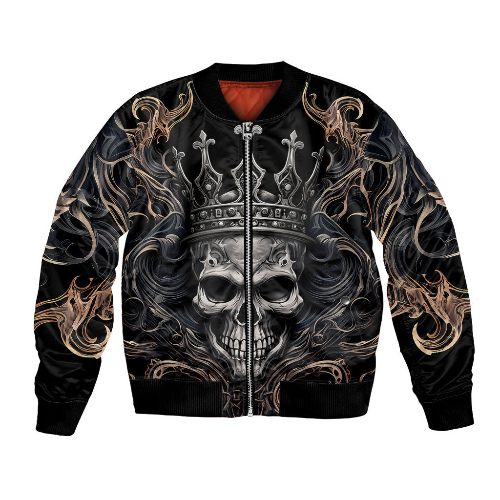 Skull Fantasy Bomber Jacket Who Needs Inner Demons When You Are The Demon - Wonder Print Shop