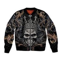 Skull Fantasy Bomber Jacket Who Needs Inner Demons When You Are The Demon - Wonder Print Shop