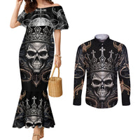 skull-fantasy-couples-matching-mermaid-dress-and-long-sleeve-button-shirts-who-needs-inner-demons-when-you-are-the-demon