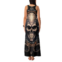 Skull Fantasy Family Matching Tank Maxi Dress and Hawaiian Shirt Who Needs Inner Demons When You Are The Demon - Wonder Print Shop