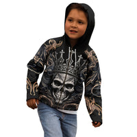Skull Fantasy Kid Hoodie Who Needs Inner Demons When You Are The Demon - Wonder Print Shop