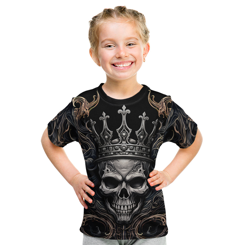 Skull Fantasy Kid T Shirt Who Needs Inner Demons When You Are The Demon - Wonder Print Shop