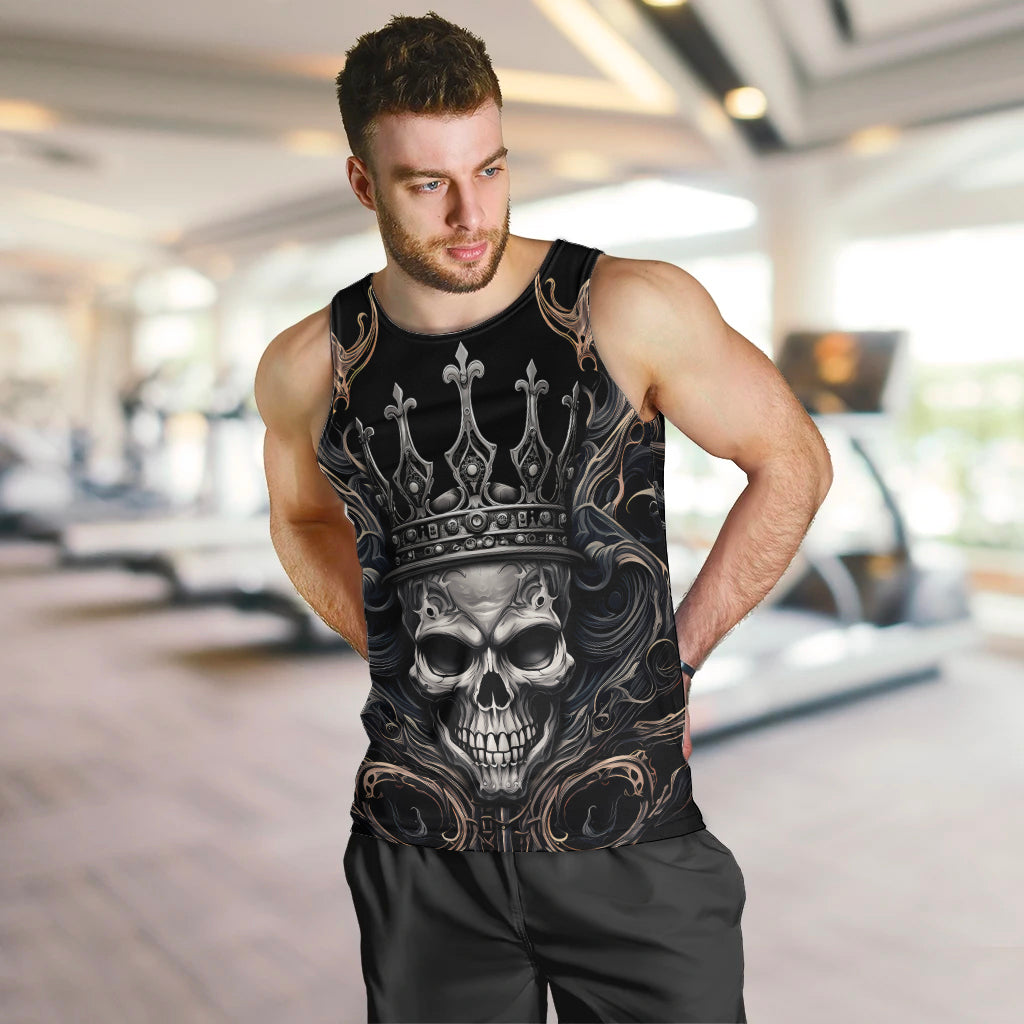 Skull Fantasy Men Tank Top Who Needs Inner Demons When You Are The Demon - Wonder Print Shop