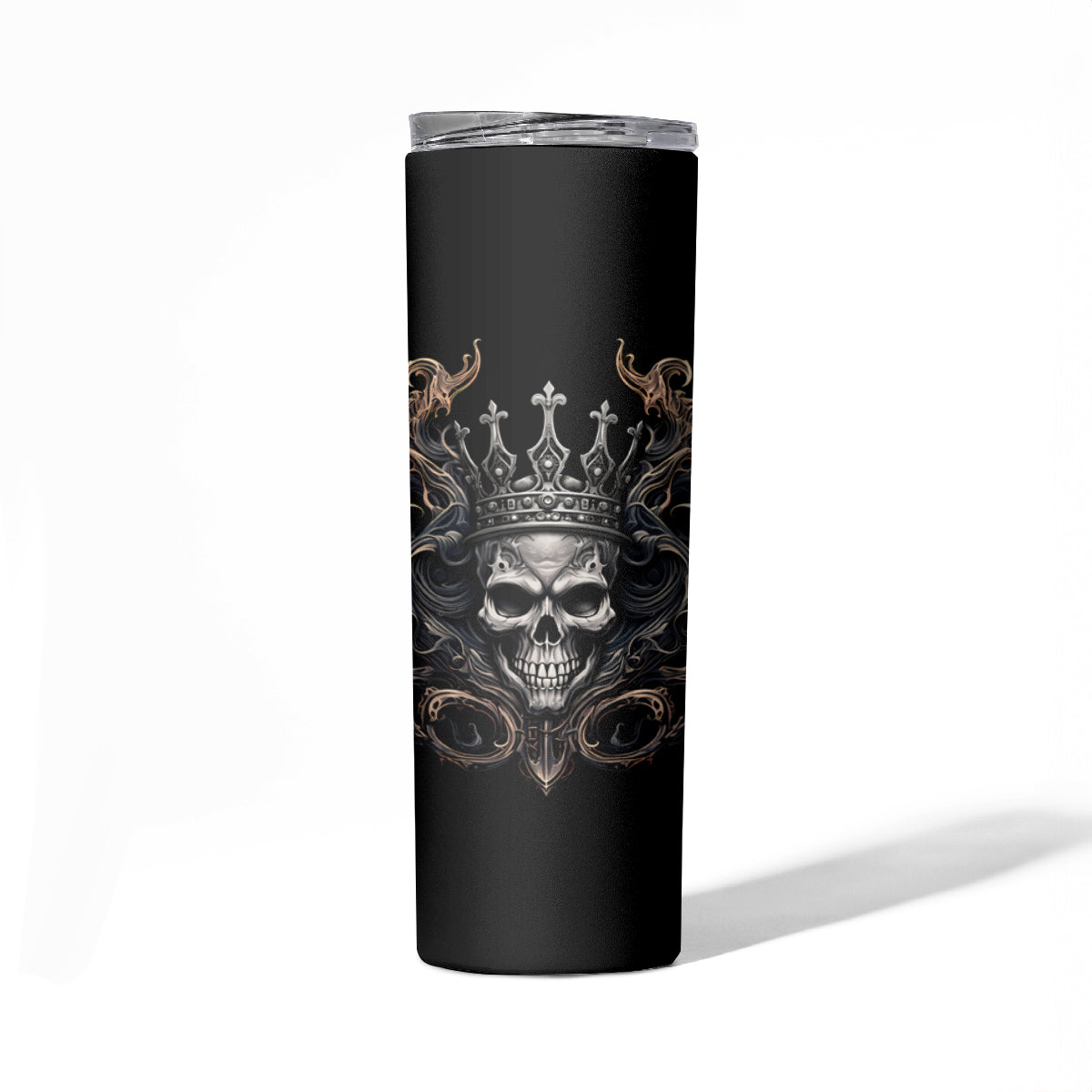 Skull Fantasy Skinny Tumbler Who Needs Inner Demons When You Are The Demon - Wonder Print Shop