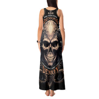 Skull Fantasy Tank Maxi Dress Who Needs Inner Demons When You Are The Demon - Wonder Print Shop