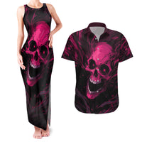 Death Skull Couples Matching Tank Maxi Dress and Hawaiian Shirt I'm Scary Enough Without A Costume - Wonder Print Shop