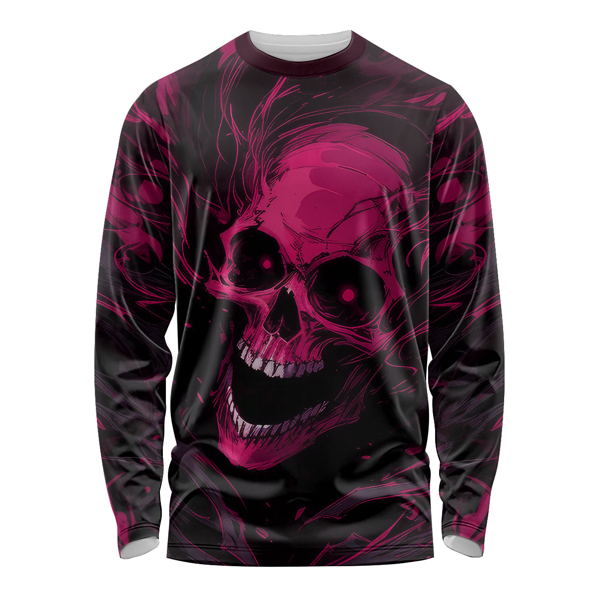 Death Skull Long Sleeve Shirt I'm Scary Enough Without A Costume - Wonder Print Shop