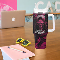Death Skull Tumbler With Handle I'm Scary Enough Without A Costume - Wonder Print Shop