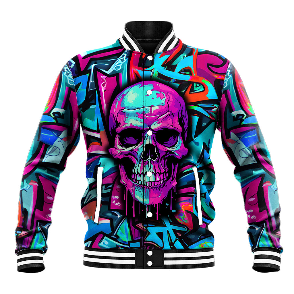 Skull Grafity Baseball Jacket You Are Never Too Young To Dream Big - Wonder Print Shop