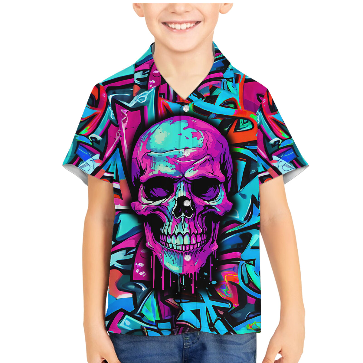 Skull Grafity Family Matching Mermaid Dress and Hawaiian Shirt You Are Never Too Young To Dream Big - Wonder Print Shop