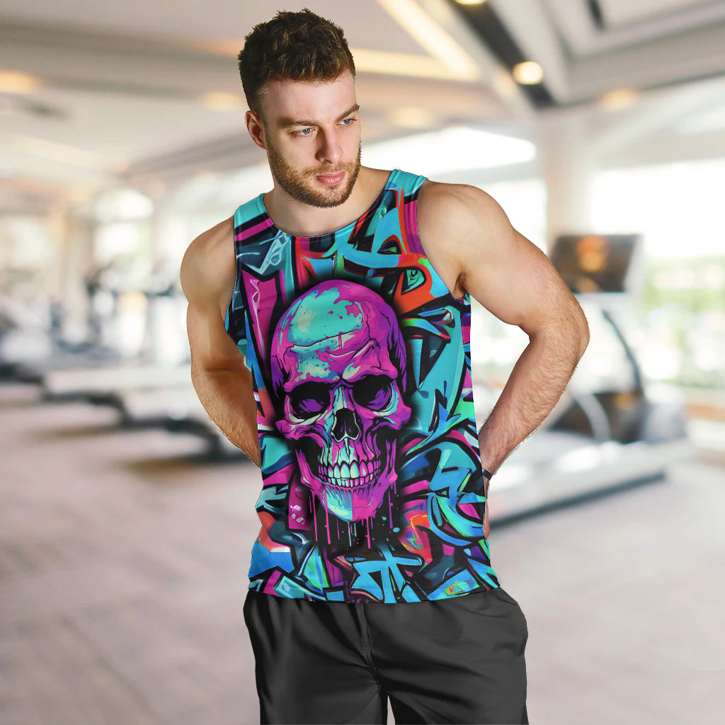 Skull Grafity Men Tank Top You Are Never Too Young To Dream Big - Wonder Print Shop