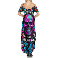 Skull Grafity Summer Maxi Dress You Are Never Too Young To Dream Big - Wonder Print Shop