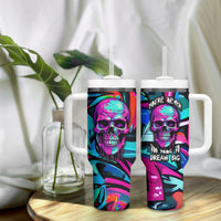 Skull Grafity Tumbler With Handle You Are Never Too Young To Dream Big - Wonder Print Shop