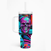 Skull Grafity Tumbler With Handle You Are Never Too Young To Dream Big - Wonder Print Shop