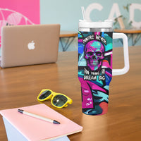 Skull Grafity Tumbler With Handle You Are Never Too Young To Dream Big - Wonder Print Shop