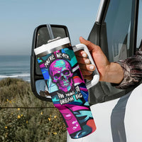 Skull Grafity Tumbler With Handle You Are Never Too Young To Dream Big - Wonder Print Shop