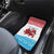 Luxembourg Christmas Car Mats with Santa Claus Red Lion Snowflake Pattern and National Flag Design - Wonder Print Shop