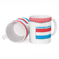 Luxembourg Christmas Ceramic Mug with Santa Claus Red Lion Snowflake Pattern and National Flag Design - Wonder Print Shop