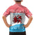Luxembourg Christmas Family Matching Mermaid Dress and Hawaiian Shirt with Santa Claus Red Lion Snowflake Pattern and National Flag Design - Wonder Print Shop