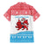 Luxembourg Christmas Family Matching Mermaid Dress and Hawaiian Shirt with Santa Claus Red Lion Snowflake Pattern and National Flag Design - Wonder Print Shop