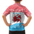 Luxembourg Christmas Family Matching Short Sleeve Bodycon Dress and Hawaiian Shirt with Santa Claus Red Lion Snowflake Pattern and National Flag Design - Wonder Print Shop