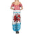 Luxembourg Christmas Family Matching Summer Maxi Dress and Hawaiian Shirt with Santa Claus Red Lion Snowflake Pattern and National Flag Design - Wonder Print Shop