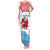 Luxembourg Christmas Family Matching Tank Maxi Dress and Hawaiian Shirt with Santa Claus Red Lion Snowflake Pattern and National Flag Design - Wonder Print Shop