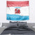 Luxembourg Christmas Tapestry with Santa Claus Red Lion Snowflake Pattern and National Flag Design - Wonder Print Shop