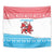 Luxembourg Christmas Tapestry with Santa Claus Red Lion Snowflake Pattern and National Flag Design - Wonder Print Shop