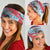 Luxembourg Christmas Neck Gaiter with Santa Claus Fox Reindeer Tree and Red Blue Pattern Design - Wonder Print Shop