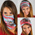 Luxembourg Christmas Neck Gaiter with Santa Claus Fox Reindeer Tree and Red Blue Pattern Design - Wonder Print Shop