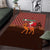 Morocco Christmas Area Rug with Santa Claus Camel Caravan Desert Scene and Red Pattern Design - Wonder Print Shop