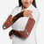 Morocco Christmas Arm Sleeves with Santa Claus Camel Caravan Desert Scene and Red Pattern Design - Wonder Print Shop