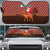 Morocco Christmas Auto Sun Shade with Santa Claus Camel Caravan Desert Scene and Red Pattern Design - Wonder Print Shop