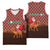 Morocco Christmas Basketball Jersey with Santa Claus Camel Caravan Desert Scene and Red Pattern Design - Wonder Print Shop