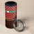 Morocco Christmas 4 in 1 Can Cooler Tumbler with Santa Claus Camel Caravan Desert Scene and Red Pattern Design - Wonder Print Shop