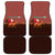 Morocco Christmas Car Mats with Santa Claus Camel Caravan Desert Scene and Red Pattern Design - Wonder Print Shop