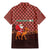 Morocco Christmas Family Matching Mermaid Dress and Hawaiian Shirt with Santa Claus Camel Caravan Desert Scene and Red Pattern Design - Wonder Print Shop