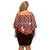 Morocco Christmas Family Matching Off Shoulder Short Dress and Hawaiian Shirt with Santa Claus Camel Caravan Desert Scene and Red Pattern Design - Wonder Print Shop
