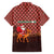 Morocco Christmas Family Matching Summer Maxi Dress and Hawaiian Shirt with Santa Claus Camel Caravan Desert Scene and Red Pattern Design - Wonder Print Shop