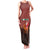 Morocco Christmas Family Matching Tank Maxi Dress and Hawaiian Shirt with Santa Claus Camel Caravan Desert Scene and Red Pattern Design - Wonder Print Shop