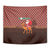 Morocco Christmas Tapestry with Santa Claus Camel Caravan Desert Scene and Red Pattern Design - Wonder Print Shop